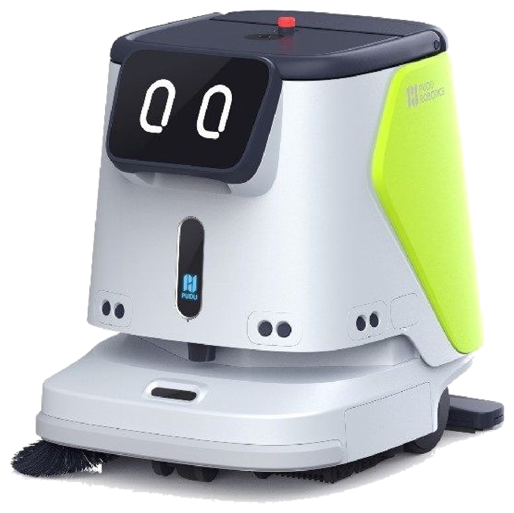 Robot PUDU CC1 nhìn góc nghiêng